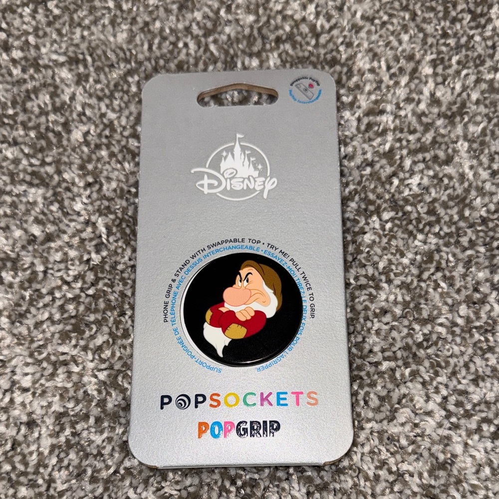 Disney PopSockets PopGrip with Grumpy Design